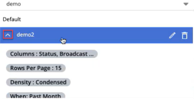 expand collapse view